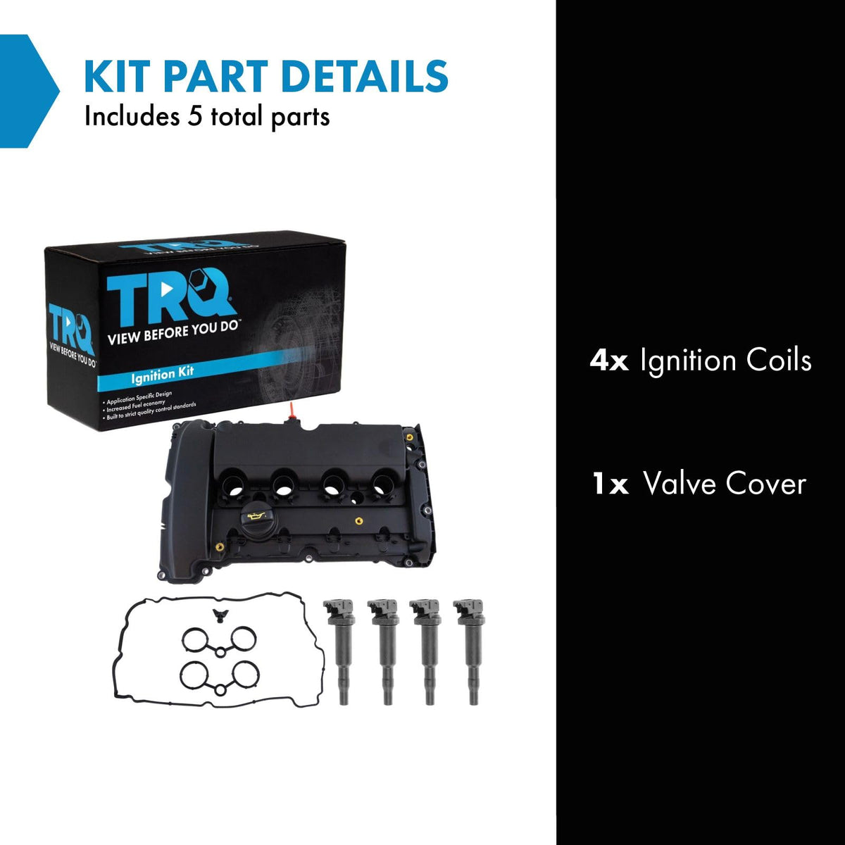 TRQ Ignition Coil Kit 5 Piece