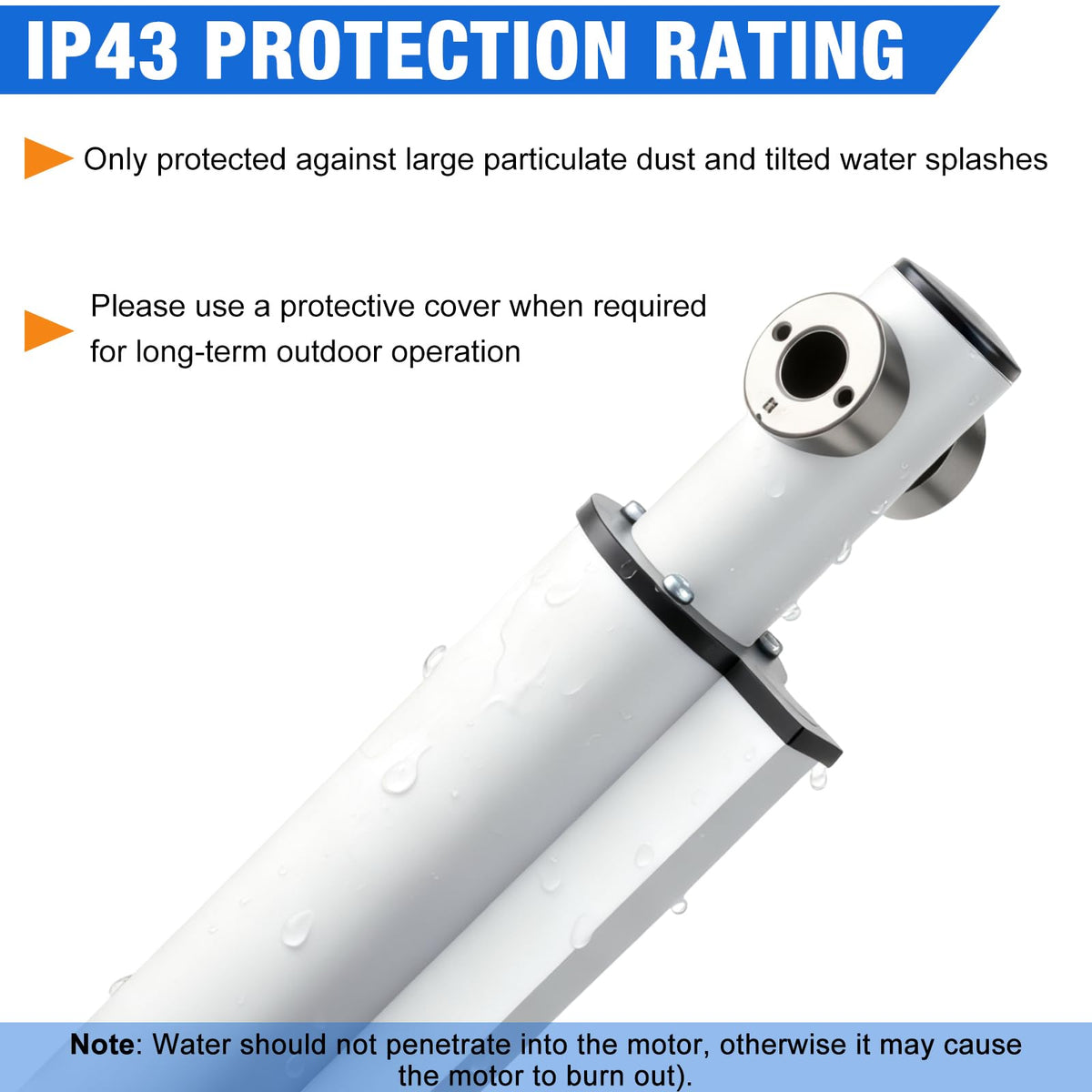 JQDML 4 Inch Stroke 1700 lbs Heavy Duty Linear Actuator 12V
