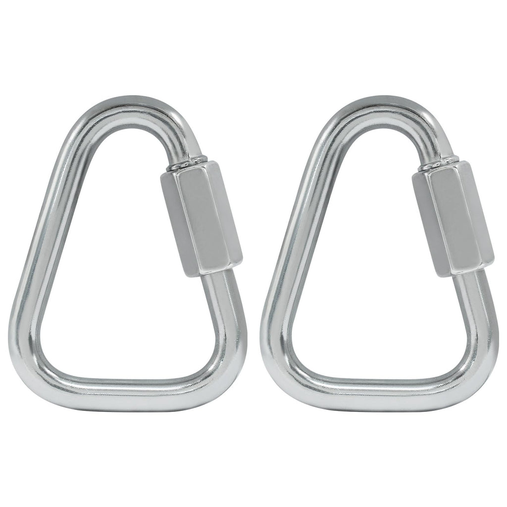 ISDVBUY M8 Triangle Quick Links, 2.9", Stainless Steel, 2 Pack
