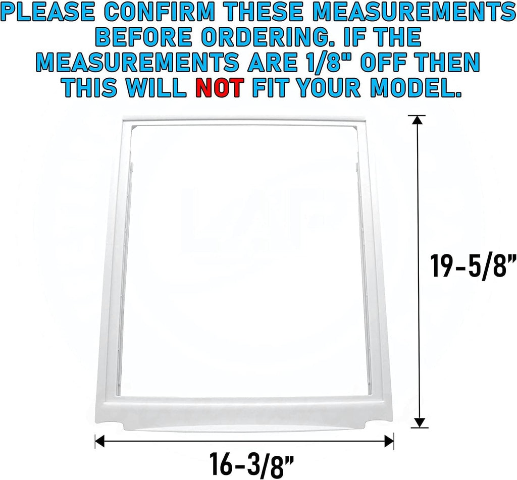 UPGRADED Lifetime Appliance 240599301 Upper Crisper Pan Cover Compatible with Frigidaire Refrigerator