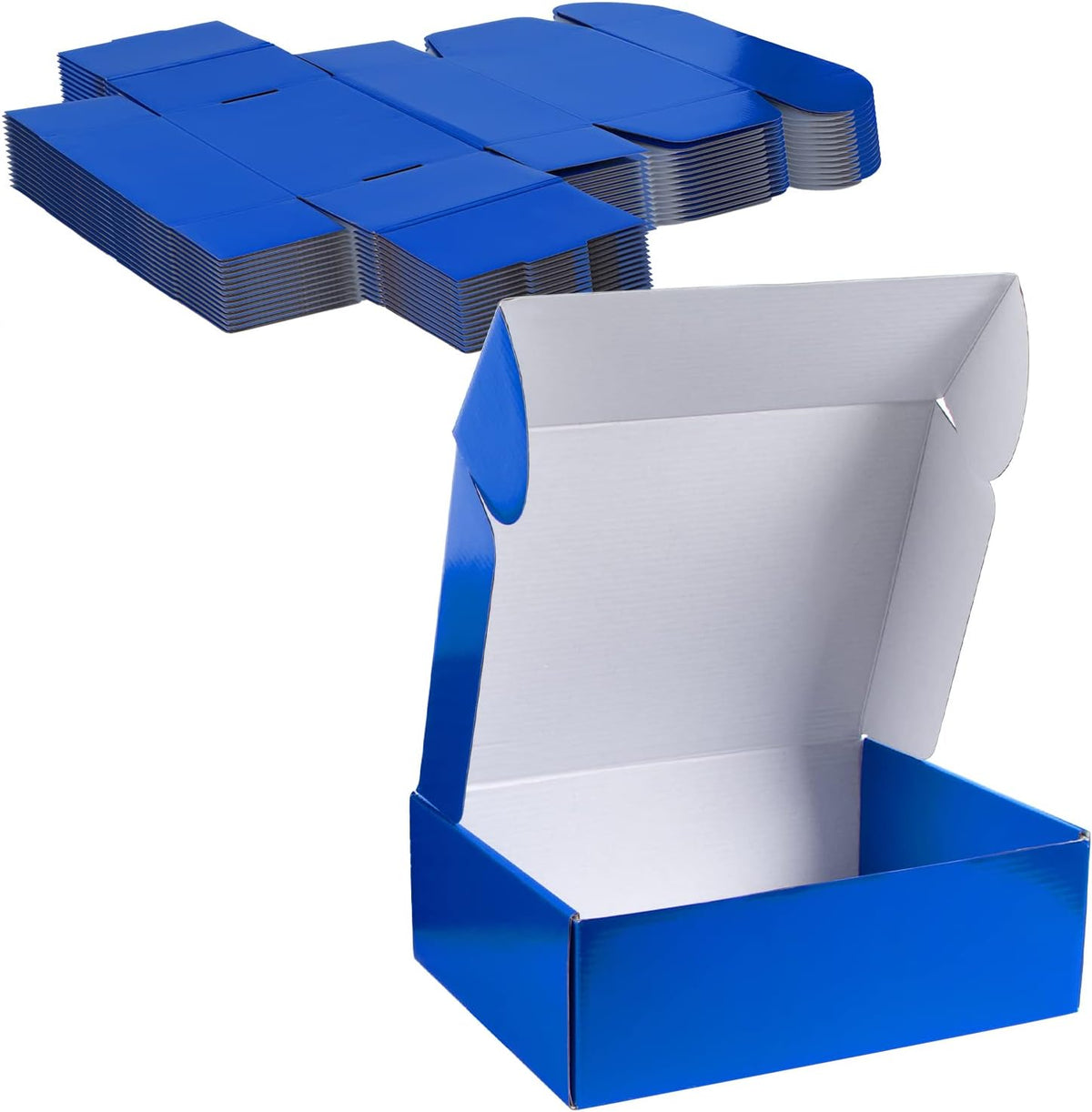 12X9X4 Inch Blue Shipping Boxes 20 Pack, Cardboard Corrugated Mailer Gift Wrap Boxes for Packaging Mailing Small