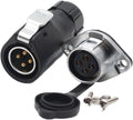XHP20 Connector 4-Pin Waterproof Male Plug IP67 Industrial Three-Phase Electrical Box Rated Current 30A Flange Female Socket