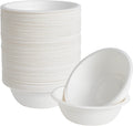 150 Pack 16 oz Compostable Paper Bowls Disposable, White