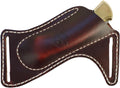 Leather Knife Sheath for Belt (Premium Leather) - Knife Holder for Belt with Side Draw Pocket for Folding Knife and