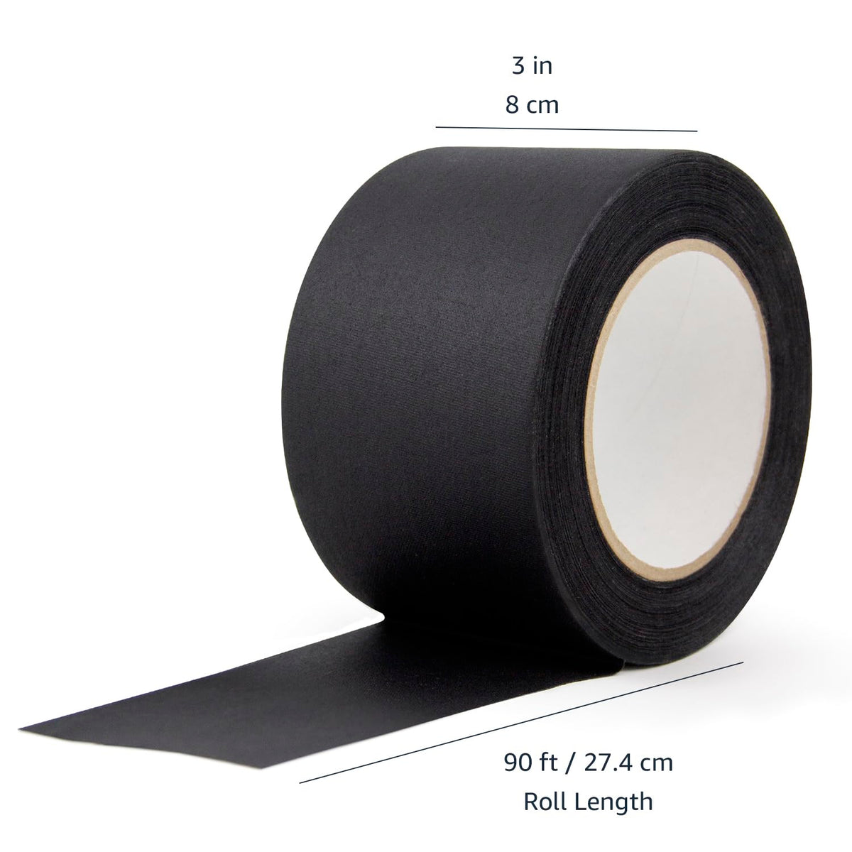No Residue, Non-Reflective Gaffers Tape for Photography and Filming, Removable Strong Adhesive for Cords, 3 inch x 90