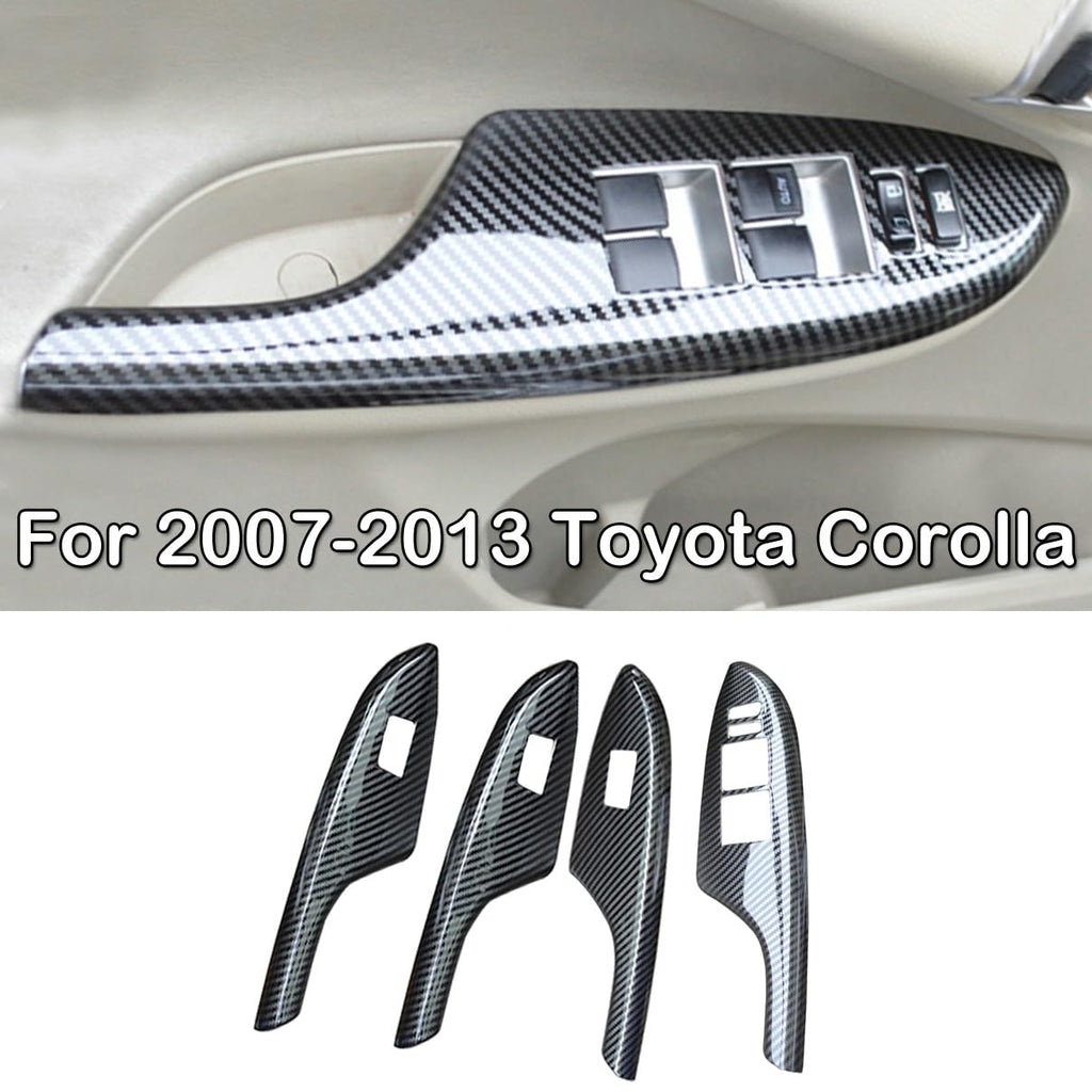 4Pcs/Set Power Window Switch Cover Panel for Toyota Corolla 2007-2013