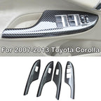 4Pcs/Set Power Window Switch Cover Panel for Toyota Corolla 2007-2013