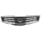 Garage-Pro Grille Compatible with 2010-2012 Nissan Sentra Chrome Shell/Painted Dark Gray Insert Base/S/SL Models