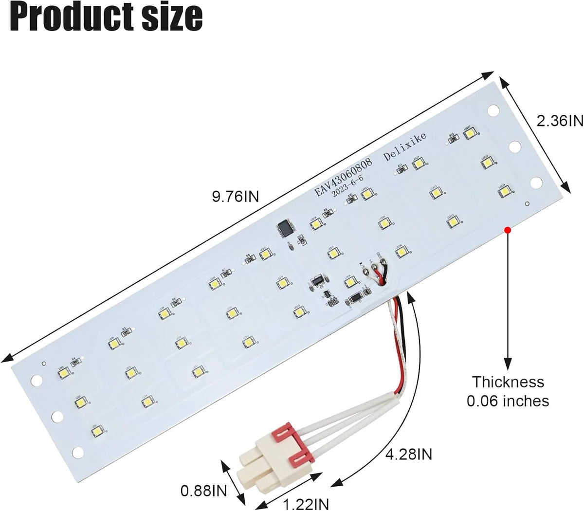 EAV43060808 EVA43060804 EAV43060810 Refrigerator LED Assembly