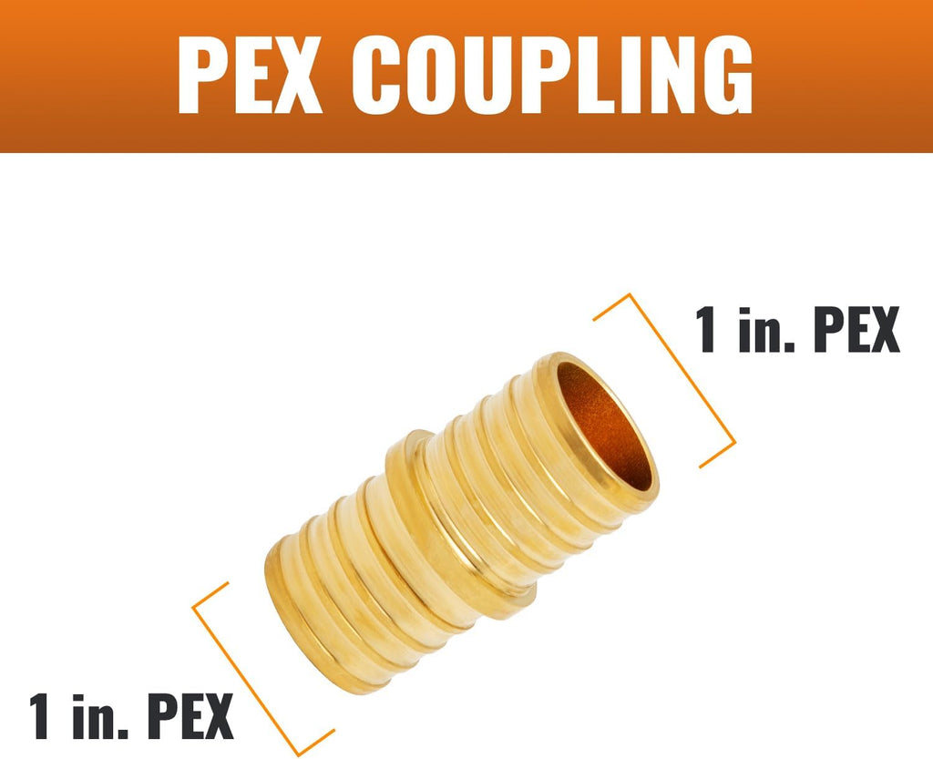 SUNGATOR 2-Pack 1" PEX Coupling, 1 Inch PEX Fittings