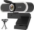 Webcam 1080P with Microphone & Privacy Cover for PC/Laptop, USB Computer Camera Plug & Play with Auto Light