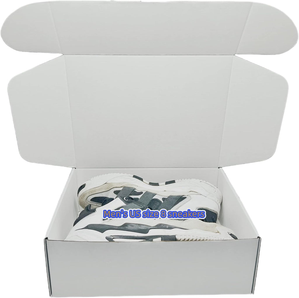 Small Corrugated Mailer Boxes 12x9x4 Inches (White,Pack of 5)