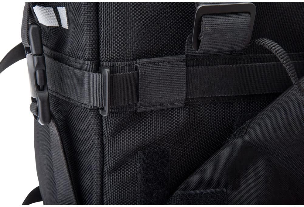 Pilot Pannier Bags Black/Grey | Durable Soft Saddlebags with Roll‑Top Closure, Waterproof Liners and Reflective