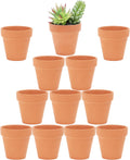 2.5 inch Terracotta Pots with Drainage Holes,Small Mini Clay Ceramic Pottery Planter,Cactus Flower Terra Cotta