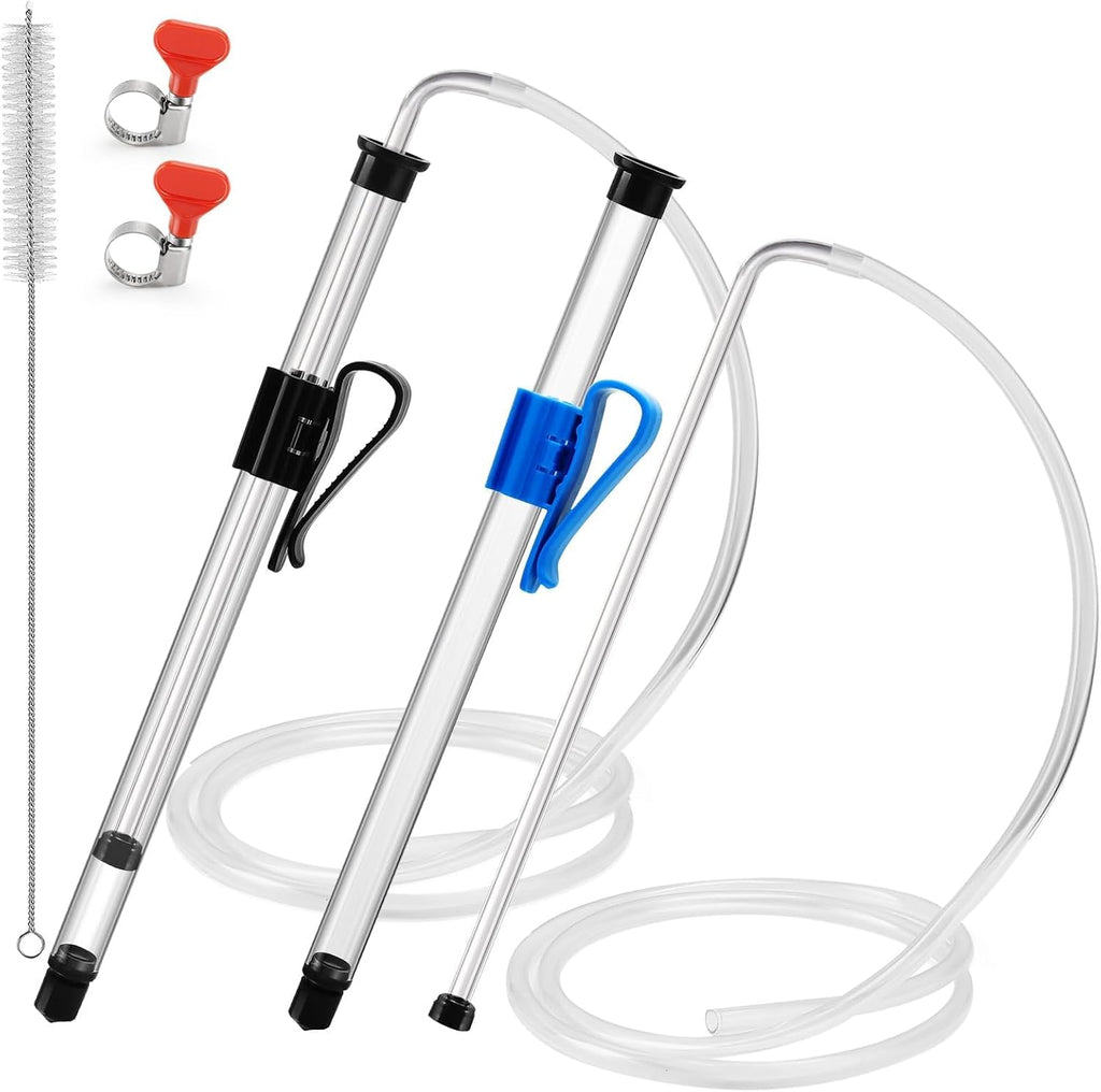 3/8" Auto Siphon 2 Pcs Racking Canes for Gallon Jugs, Wine, Beer or Mead | Beer Bottle Siphon Pump, Food Grade, with