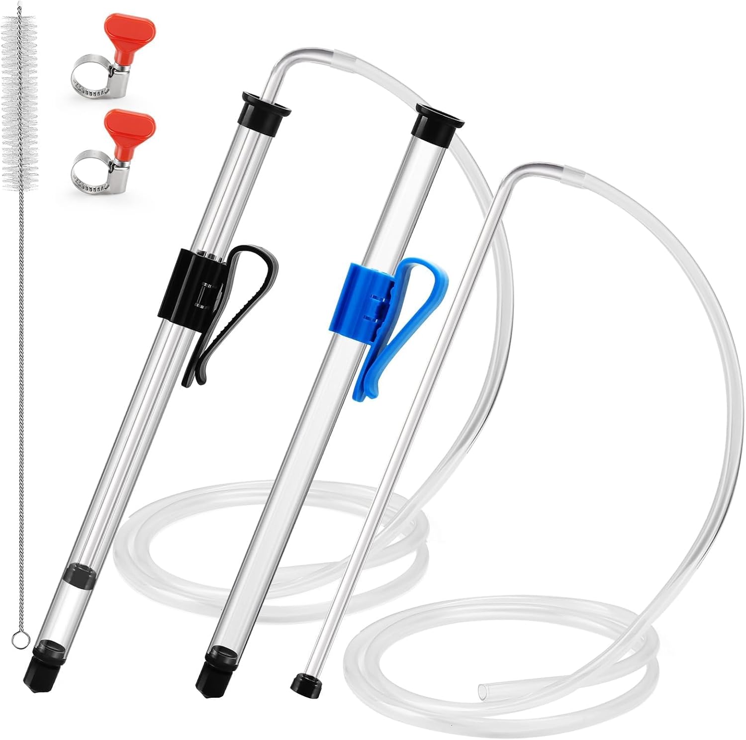 3/8" Auto Siphon 2 Pcs Racking Canes for Gallon Jugs, Wine, Beer or Mead | Beer Bottle Siphon Pump, Food Grade, with