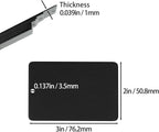 Anodized Aluminum Engraving Blanks 2x3 Inch 25 Pack (Black)