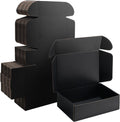 10x7x3 inch Black Shipping Boxes for Small Business- Set of 25