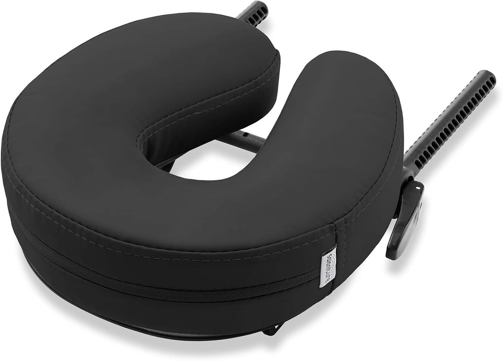 Adjustable Massage Table Face Cradle and Pillow 3" Foam - Black
