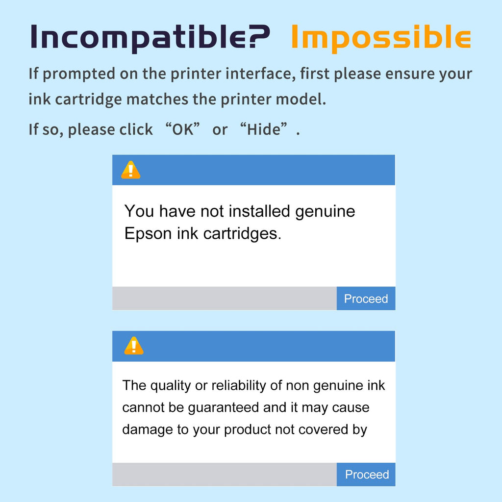 Remanufactured Ink Cartridge Replacement for Epson 200XL Ink 5 Pack