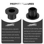 uxcell 10Pcs Flanged Sleeve Bearings,ID5mmxOD7mmxL7mm POM Bushing,Black