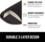 Silky Memory Foam Wrist Rest for Computer Keyboard, Mouse, Ergonomic Design for Typing Pain Relief, Desk Pads Support