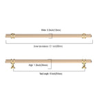 6 Pack 10 Inch(254mm) Knurled Brushed Brass Kitchen Cabinet Handles, Glod Cabinet Pulls Kitchen Cabinet Hardware