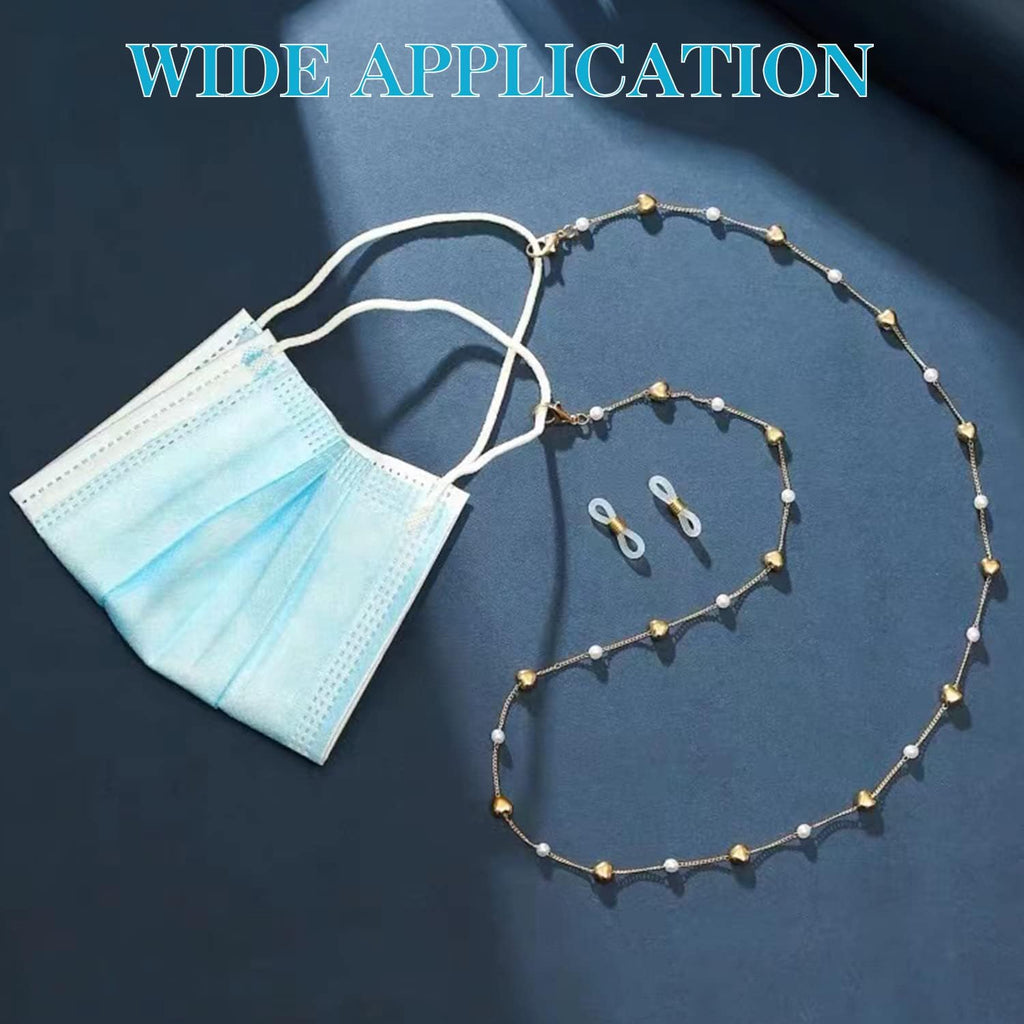 Eyeglass Chain Ends, Eyeglass Chain Connector, 200 Pieces Adjustable Spring Rubber Ends Connectors, 100 Lobster Clasp