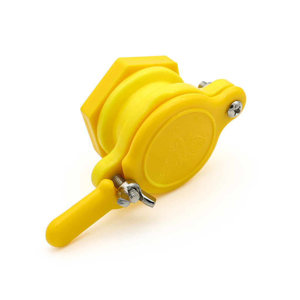 2Pcs Honey Gate Valve for Extractor, Yellow