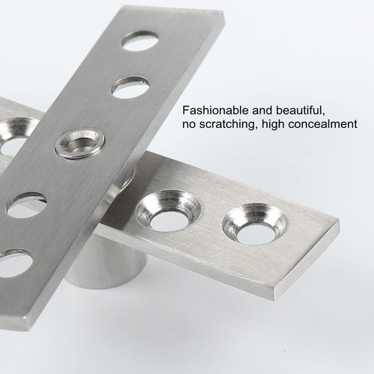 2-Pack Center Pivot Hinges, 360° Hidden Door Hinges, 3.74 x 0.79 in, Medium