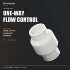 Sevenjungle 1-1/2 Inch PVC Check Valve, Socket x Socket
