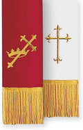 Red and White Three-Piece Parament Set Catholic Church Supplies Indoor Outdoor Party Table Cloths