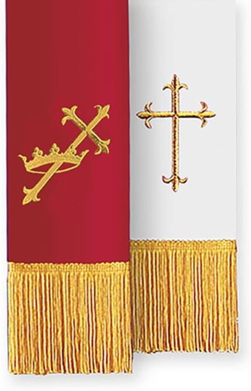 Red and White Three-Piece Parament Set Catholic Church Supplies Indoor Outdoor Party Table Cloths
