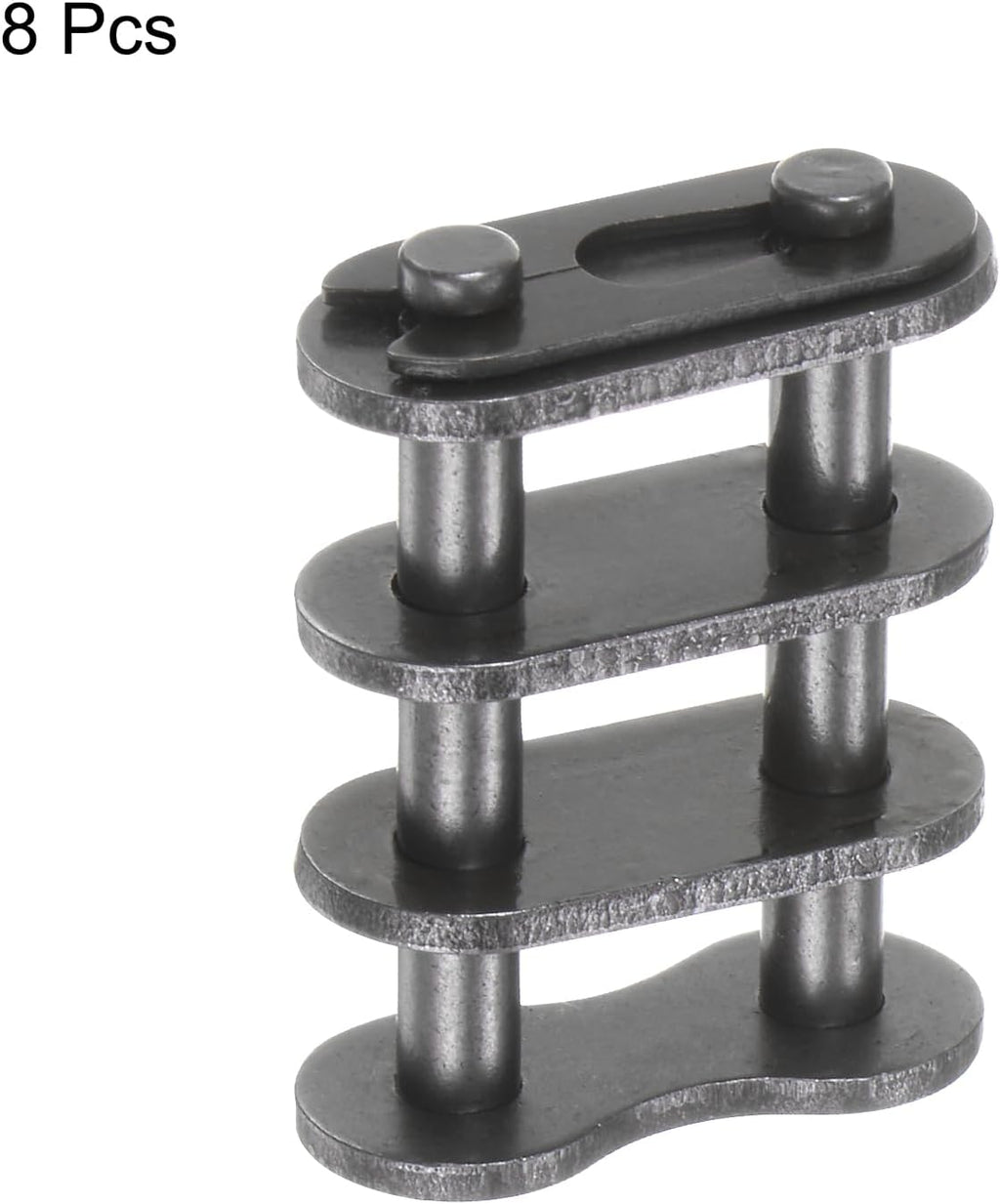 UXCELL 8Pcs #40-2/08A-2 Double Roller Chain Connecting Links 12.7mm Pitch Carbon Steel Master Connector Link