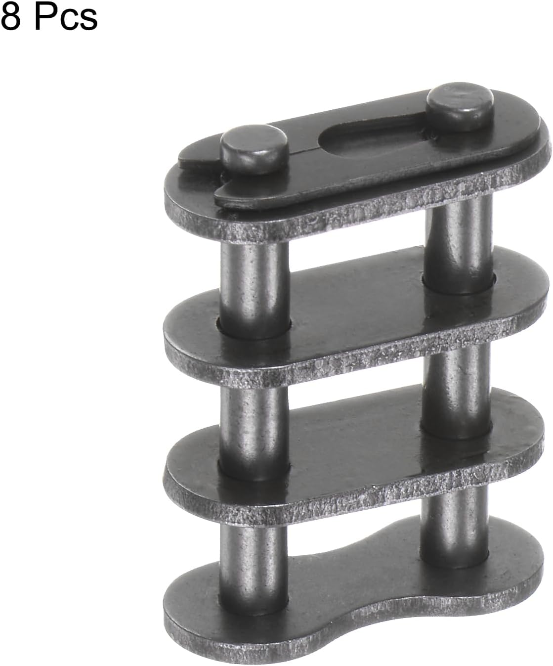 UXCELL 8Pcs #40-2/08A-2 Double Roller Chain Connecting Links 12.7mm Pitch Carbon Steel Master Connector Link