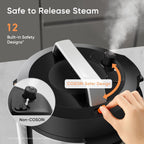 Pressure Cooker 6QT, 9-in-1, Ceramic Coating Pot, 12 Safety Features | Rice Cooker, Slow Cook, Sous Vide, Saute
