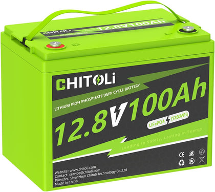 12V 100Ah LiFePO4 Battery, Built in100A BMS, 4000-15000 Deep Cycles, 10-year Lifetime for RV, Trolling Motor