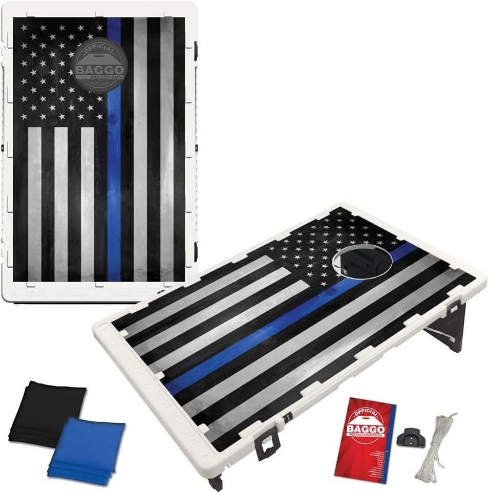 Thin Blue Line Bean Bag Toss Portable Cornhole Game