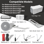 Replacement Accessories Compatible with Roborock Qrevo Curv Robot Vacuums