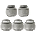 HDHAODA Conduit Connectors, 2 Inch, Straight, Grey, 5-Pack