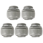 HDHAODA Conduit Connectors, 2 Inch, Straight, Grey, 5-Pack