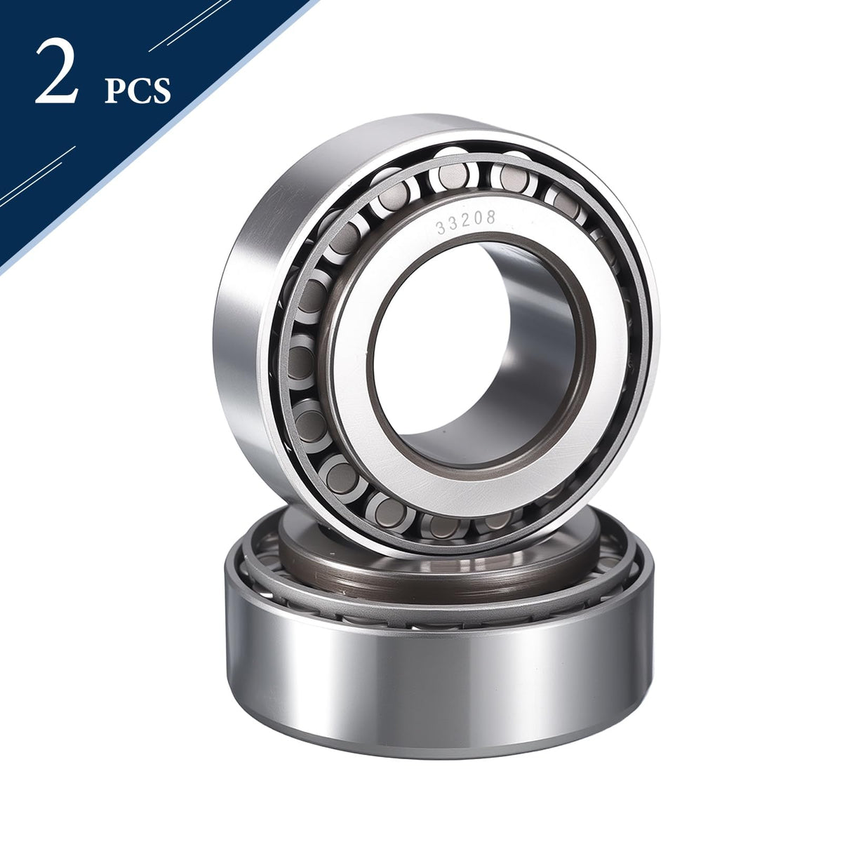 HIPicco 2 Pack 33208 Tapered Roller Bearing Cone and Cup Set