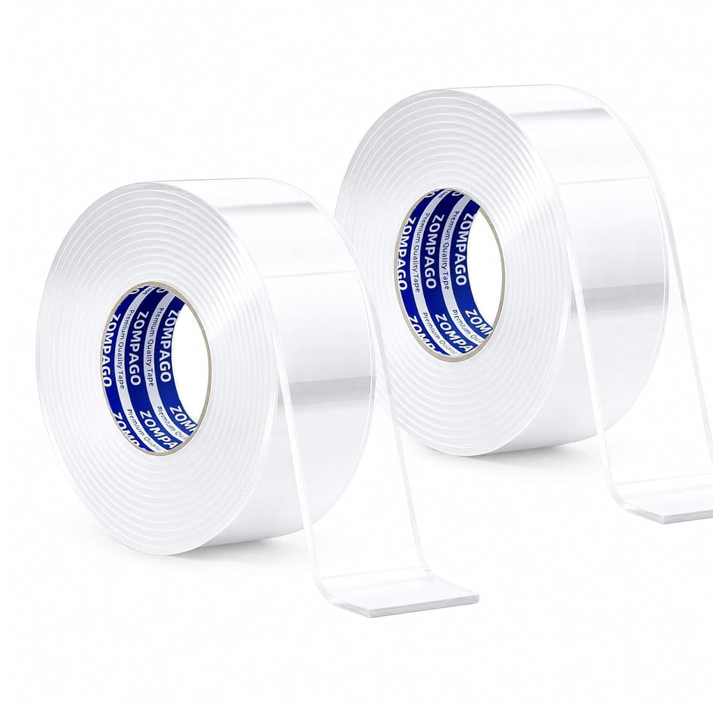 Heavy Duty Double Sided Mounting Carpet Tape 2 Rolls 0.6in x 9.84FT