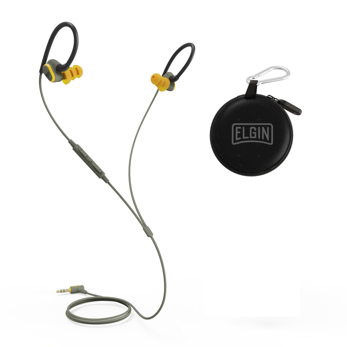 Rumble Wired Earplug Headphones with mic, in-Ear Earbuds