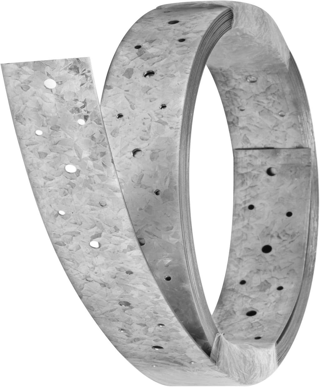 32ft Metal Strapping,2" Width Perforated Steel Coil Tie Strap