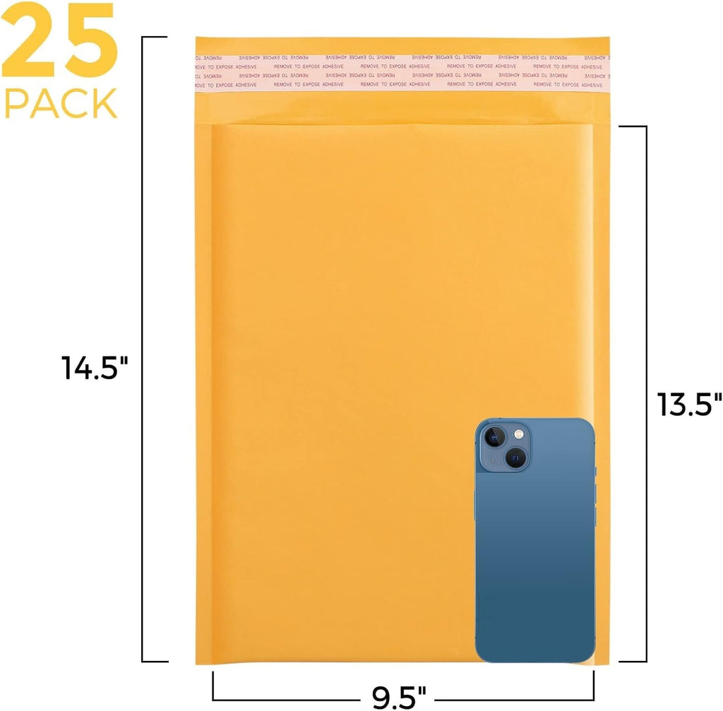 Fu Global Bubble Mailers 10.5x13.5 Inch Padded Envelopes #4 Self Sealing Bulk Bubble Envelopes Mailing Shipping