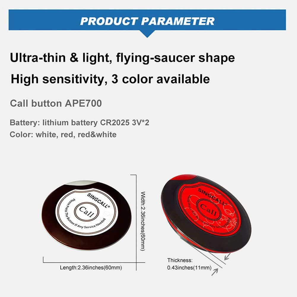 Wireless Waiter Paging Button (APE700) Can't Be Used Alone