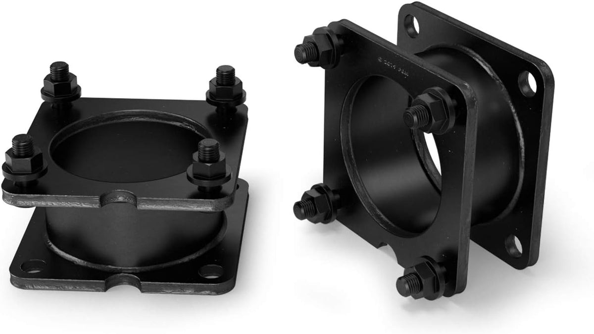 RockTrix Front Leveling Kit - 2 inch Lift, Black Steel Spacer
