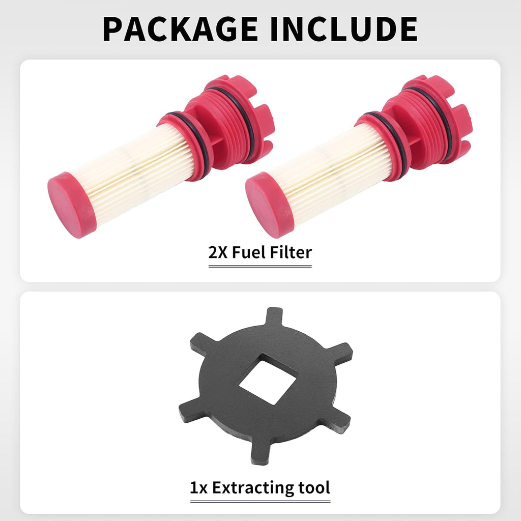 2Pcs Fuel Filter w/Removal Tool for Mercury Optimax Verado Outboard