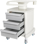 Medical Cart 4-Tier Mobile Ultrasound Cart Beauty Salon Storage Trolley
